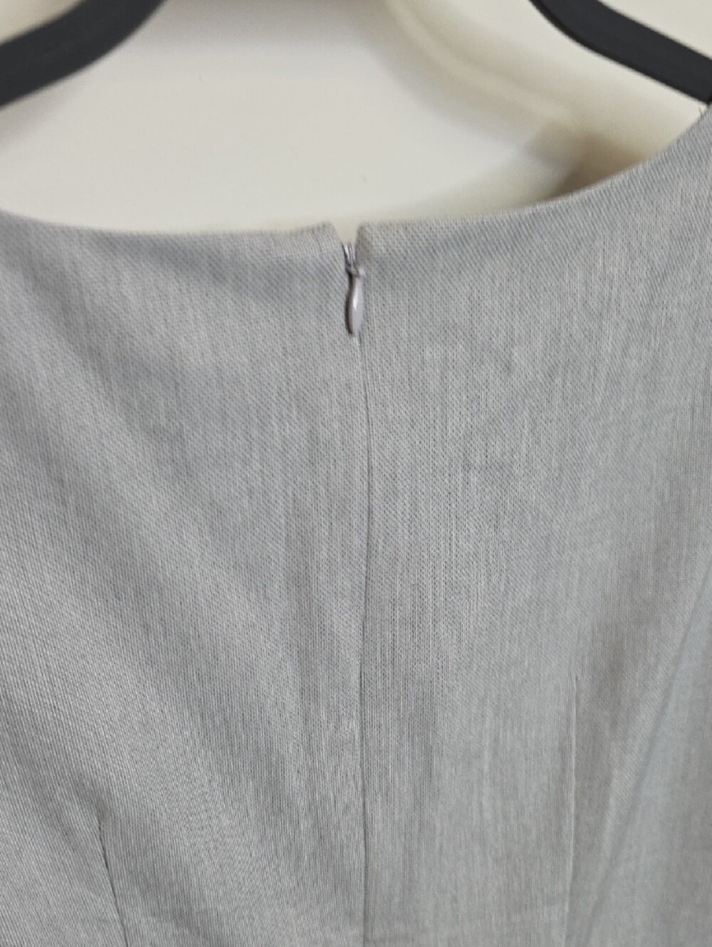 Banana Republic Light Gray Sleeveless Peplum Top New With Tags Sz 6 - Picture 7 of 8